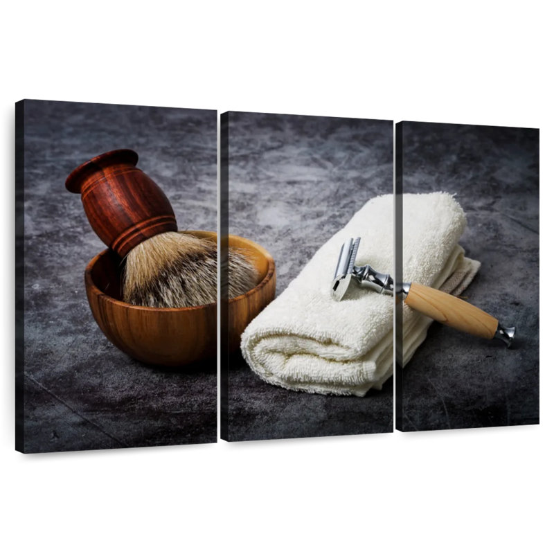 Shuttleworth Men Shaving Tools, 20" H x 33" W