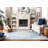 Cyrilmagnin Hand Tufted Wool Cotton Oriental Rug in Ivory/Blue-1010824646