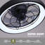 Juneann 20'' Flush Mount Ceiling Fan with LED Lights-304247355