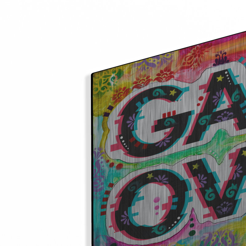 Red Barrel Studio® 'Game Over' by Dean Russo Metal Wall Art, 16" H x 24" W