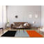 Tapis noir/gris/orange tissé à plat Baltimore-49023969