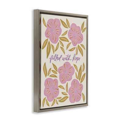Art mural encadré "Florals Fills With Hope", par Amanda Houston