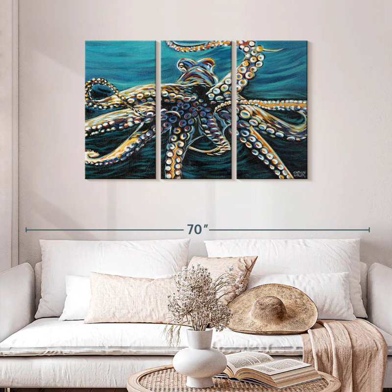 Brampt Wild Octopus II, 28" H x 45" W