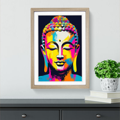 Buddha Pop Art - Framed Print
