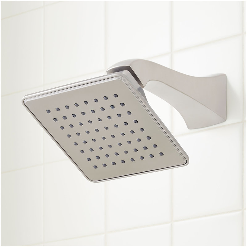 Vilamonte Pressure Balance Shower System with Slide Bar and Hand Shower - Brushed Nickel, Brushed Nickel