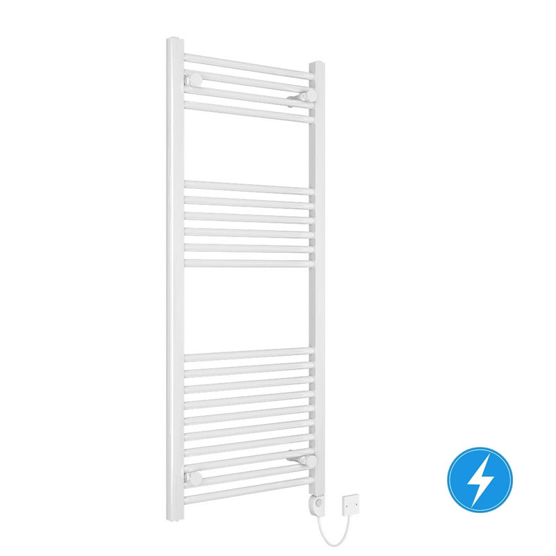 Grist Curved Towel Rail Heated Towel Rails, White