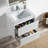 Oquendo 24.25 " W Wall Mounted Wall Mounted Single Double Single Vanity Bathroom Vanity With Ceramic Top-26910547