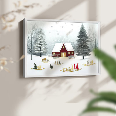 «Chirstmas Art» - XCV - Reproduction encadrée - Restickable