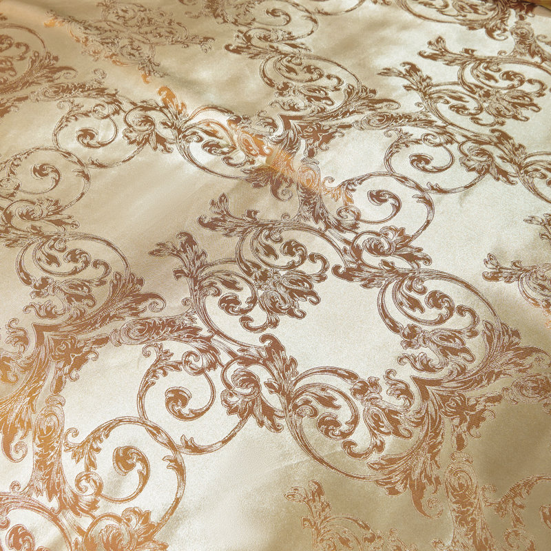 Queen Size 8-piece Jacquard Comforter Set With Satin Sheets – Elegant Coordinated Bedding Collection For Bedroom, Queen