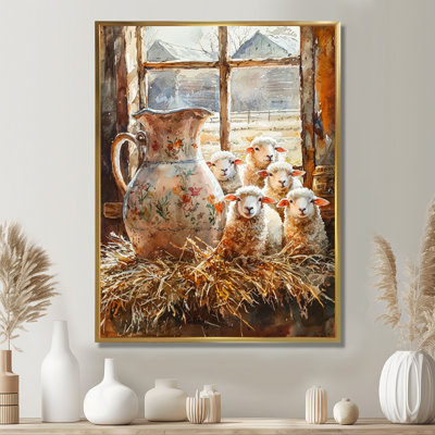 Doruk Sheep Portrait At The Farm - Sheep, impressions sur toile