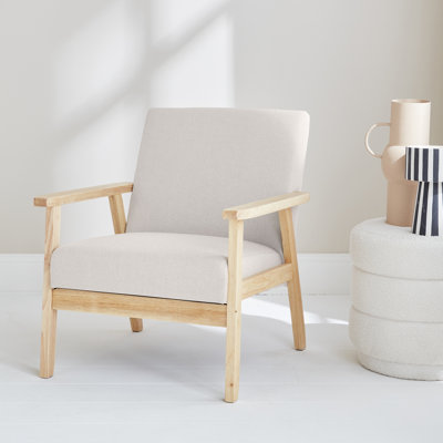 Lodgeste 64cm Wide Polyester Armchair, Scandi-style