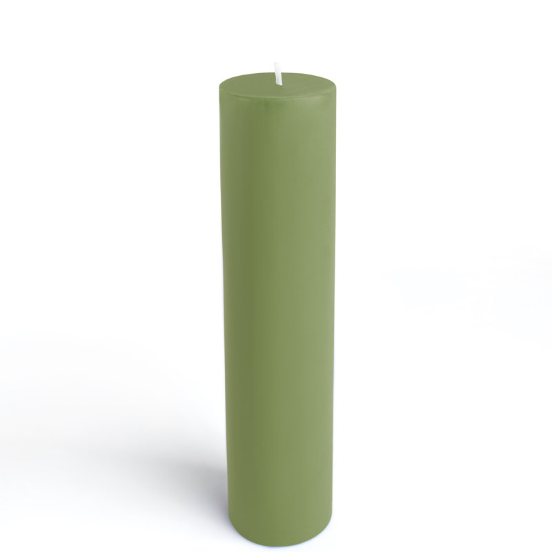 Bougie flottante non parfumée, 1, Vert, 2 po x 9 po