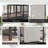 Square 8 - Person 110cm Long Dining Set with Cushions