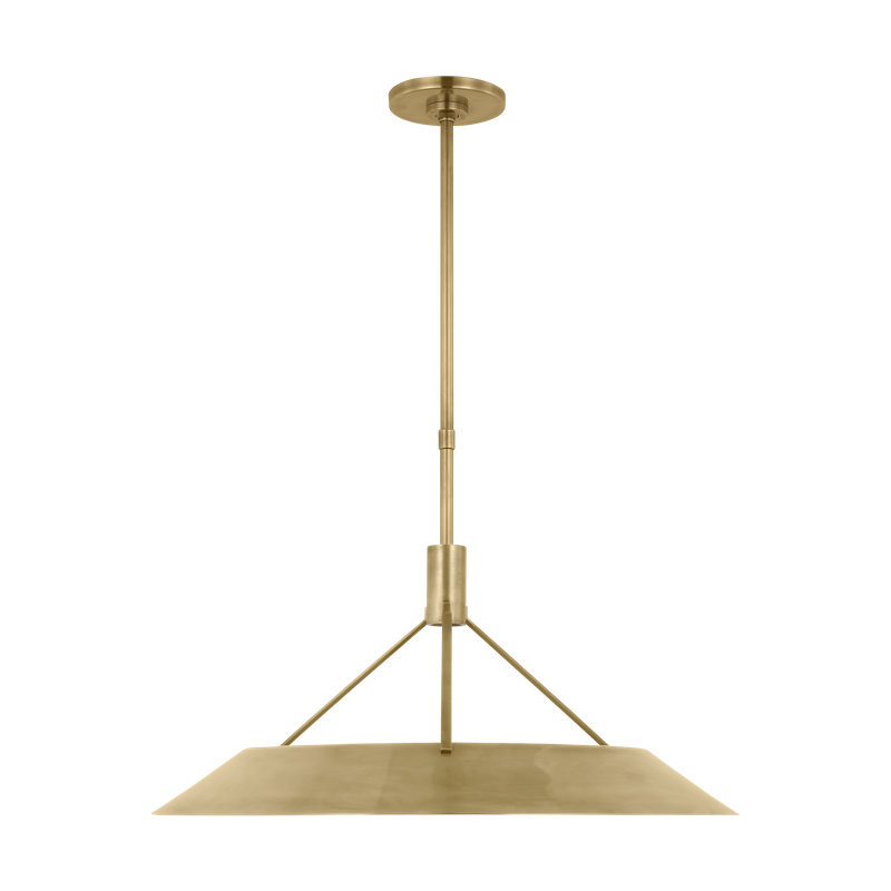 Sospeso 1 - Light LED Pendant, Natural Brass
