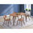 Casson 5Pcs Walnut Finish Dining Room Set