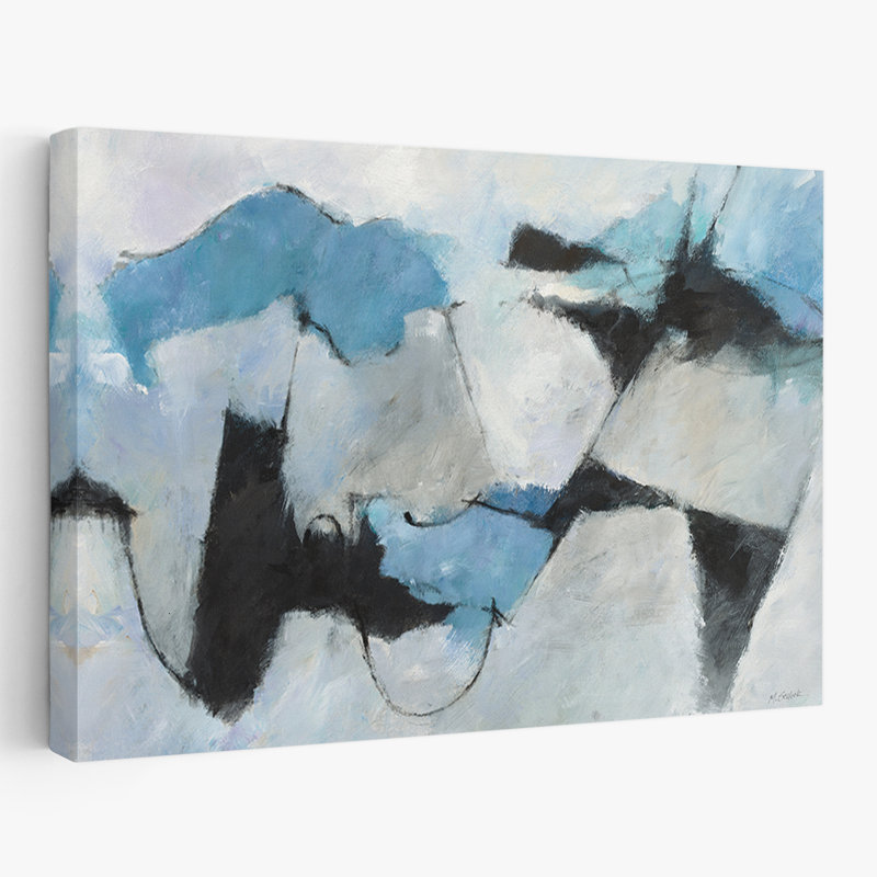Abstrait - ombre d'une culture d'hiver, H 24 po x l 36 po