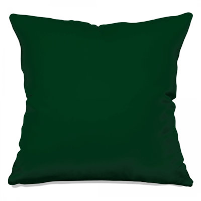 Solid Forest Green Double Sided Throw Pillows