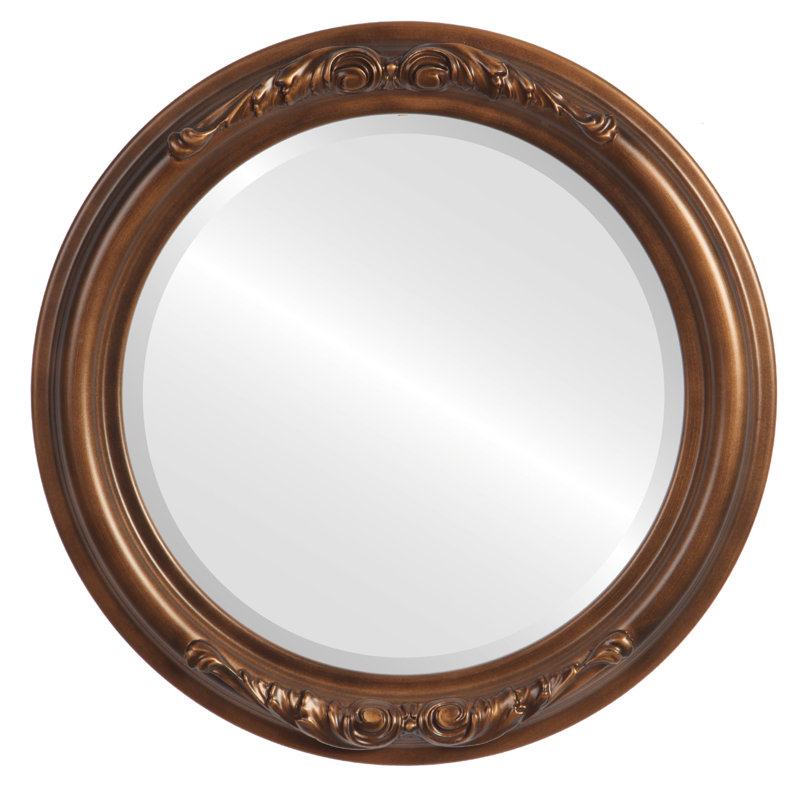 Miroir décoratif biseauté glam Winfrey, 21 po x 21 po