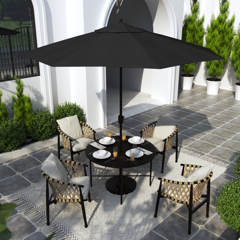 Parasol Oleh 108, Tissu performance noir