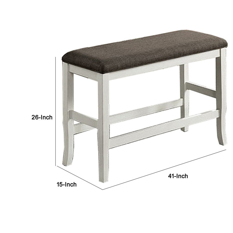 Maille Fabric Upholstered Bench