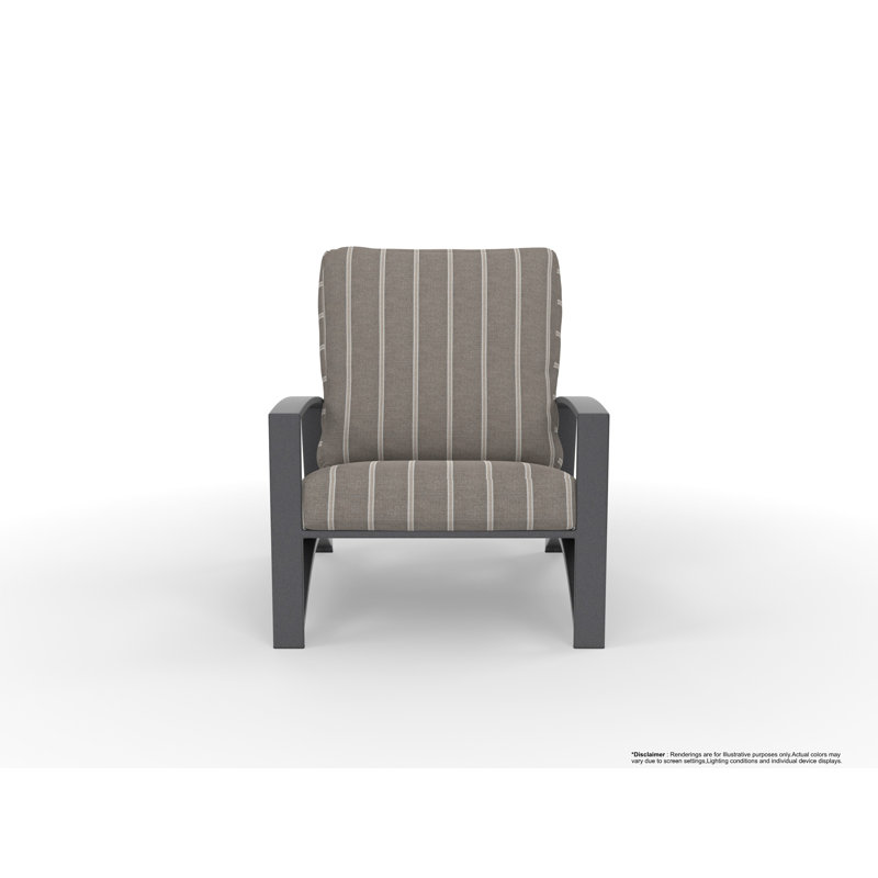 Arc Outdoor Lounge Chair, Sahara Cafe, Graphite