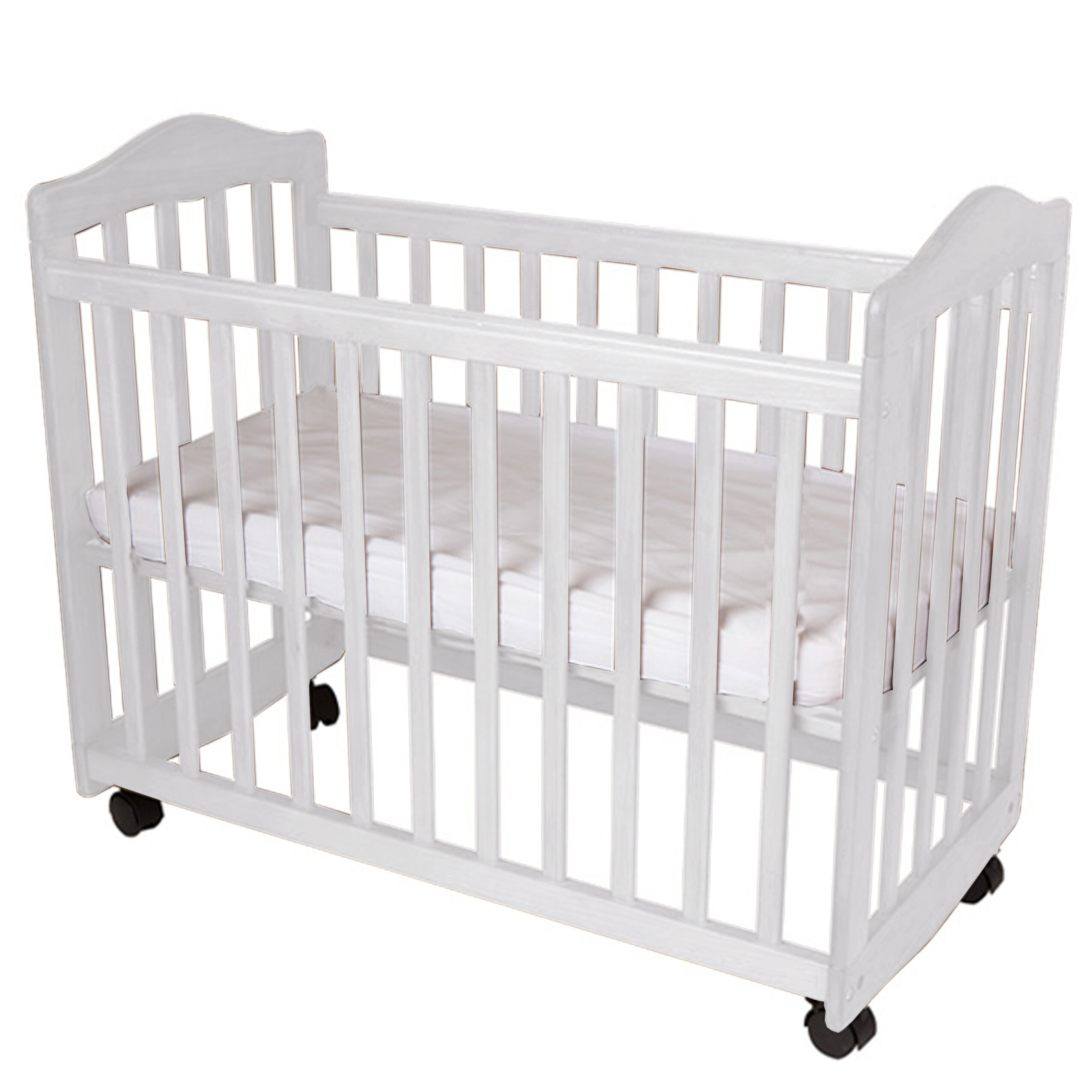 White mini clearance crib