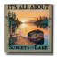  «Sunsets At The Lake» par Jim Baldwin, art mural sur toile, 26 po x 26 po-1233696375