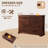 Farmhouse 8 Drawers Dresser Chests For Bedroom,52" Wide Wood Rustic Chest Of Drawers With Metal Handle,Natural Texture-1298415606