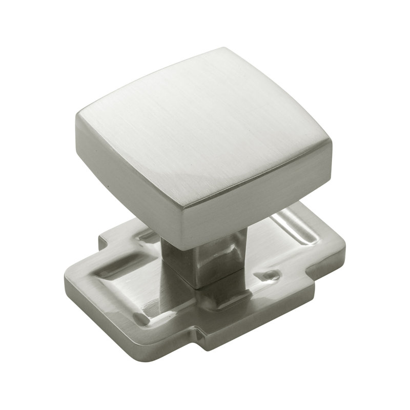 Coventry Knob Backplate, Satin Nickel