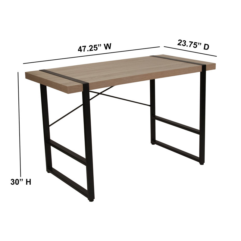 Console Asme au fini grain de bois rustique avec envers croisé