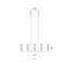 Lustre linéaire moderne à 7 lumières de style bougie Lustreann-1043351633