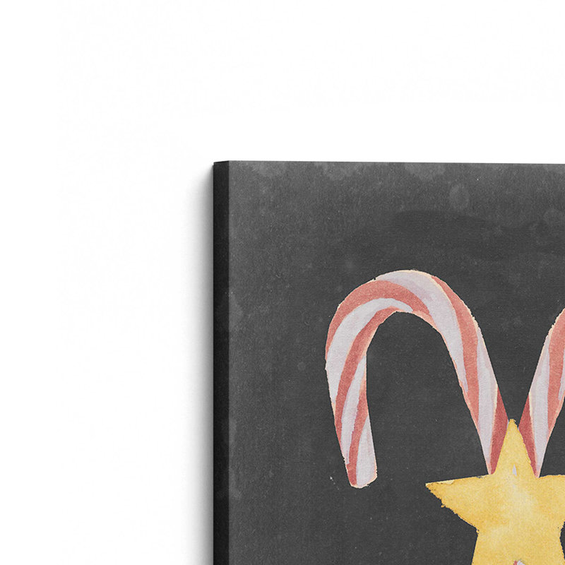 «Candy Cane», reproduction magique sur toile, H 12 po x l 8 po, Toile tendue