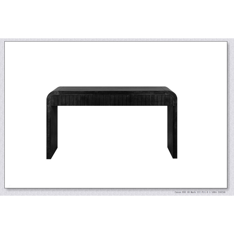 Table d'entrée 59 po Vintage, Noir antique