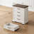RosaRio Farmhouse Dresser With 4-tier Drawers & Sturdy Structure