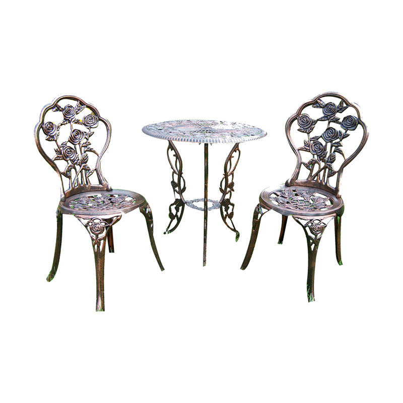 Ensemble bistro 3 pièces Louise, Bronze antique