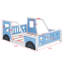 Lit plateforme classique en forme de voiture-1804732620