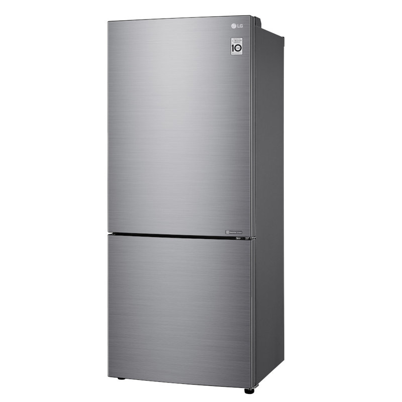 LG 28-inch Wide Bottom Freezer Refrigerator - Stainless Steel, Reversible Door, LED Lighting, 15 cu. ft.