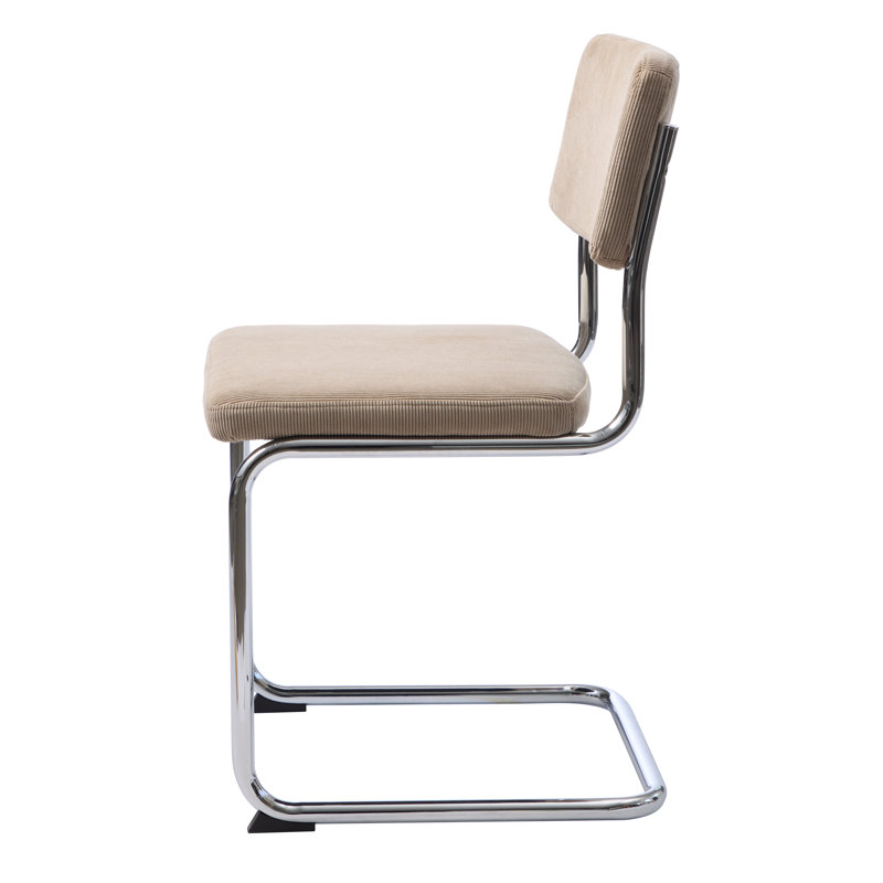 Lova Corduroy Cantilever Chair, Beige