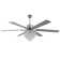 Leisel 65" 6 - Blade Crystal Chandelier Ceiling Fan with Lights and Remote, 6 Speeds Reversible Ceiling Fan