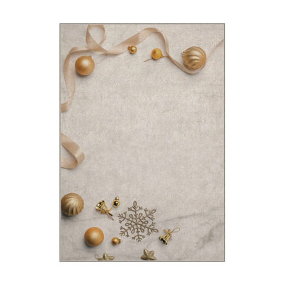 Rectangle Machine Made Power Loom Polyester Area Rug in Gold/White
