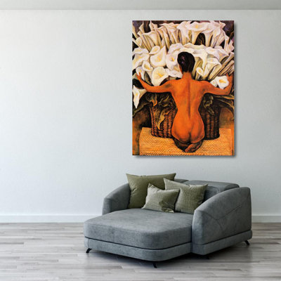 Nude with Calla Lilies