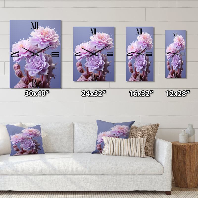 Horloge murale rose, Petit