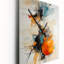 Horloge murale Teal Orange Bold Energy III - Abstract Collages-99631769