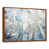 Toile avec cadre flottant brun