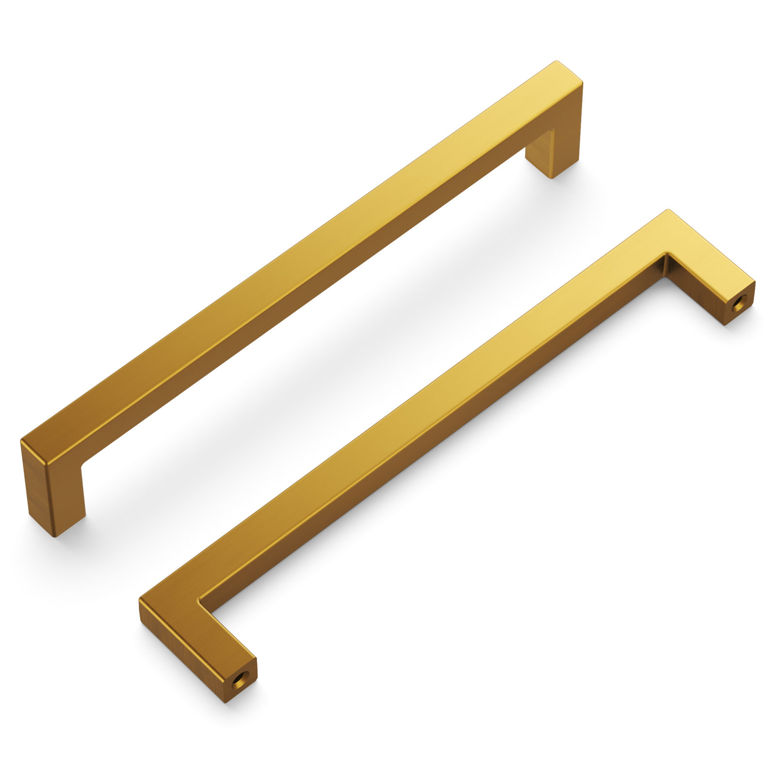 Skylight Cabinet Handle Pull, Brushed Golden Brass, 6-5/16", 1