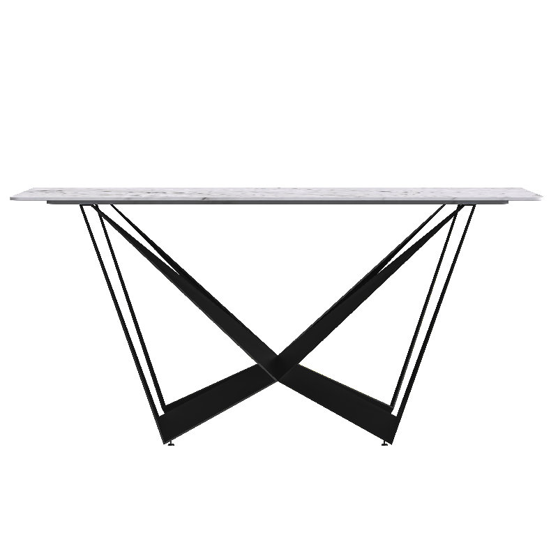 Lakshan rectangulaire L 31,5 po, Pierre noire / or, L 55,11 po x L 31,5 po