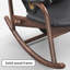 Chaise berçante rétro en similicuir rétro