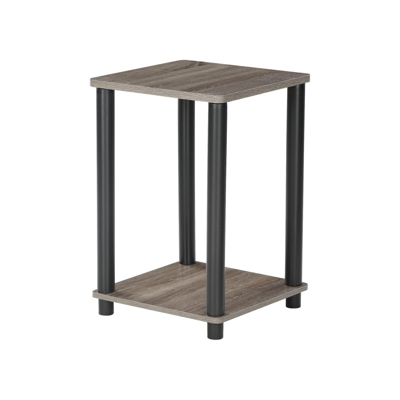 Bernardete Side Table with Storage, Grey