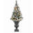 21 Inch Traditional Indoor/Outdoor Christmas Season Fiberstone Urn Planter - Aged Black Bronze-1161436376