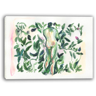 «Garden Embrace Line», reproduction d'art sur toile tendue